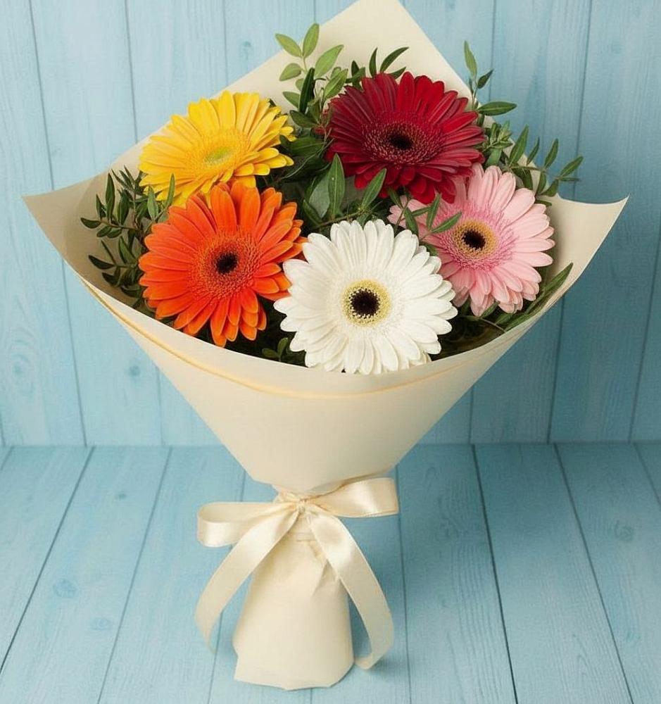 Букет цветов из: Герберы в Майне