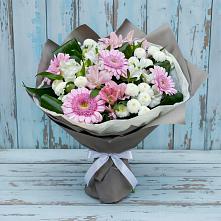 Букет цветов из:  Герберы, Альстромерии и Хризантемы в Майне