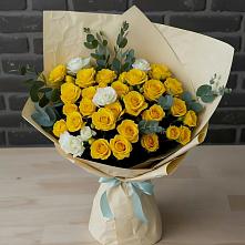 Букет цветов из:  Розы #REPLACE_PRED# Майне