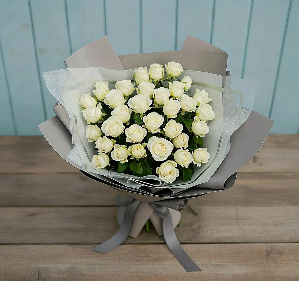 Букет Белоснежная нежность в Майне