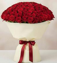 Букет 101 Красная роза Милано в Майне