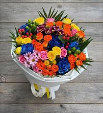 Букет цветов из:  Розы и Хризантемы в Майне