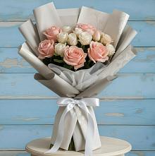 Букет цветов из:  Розы #REPLACE_PRED# Майне