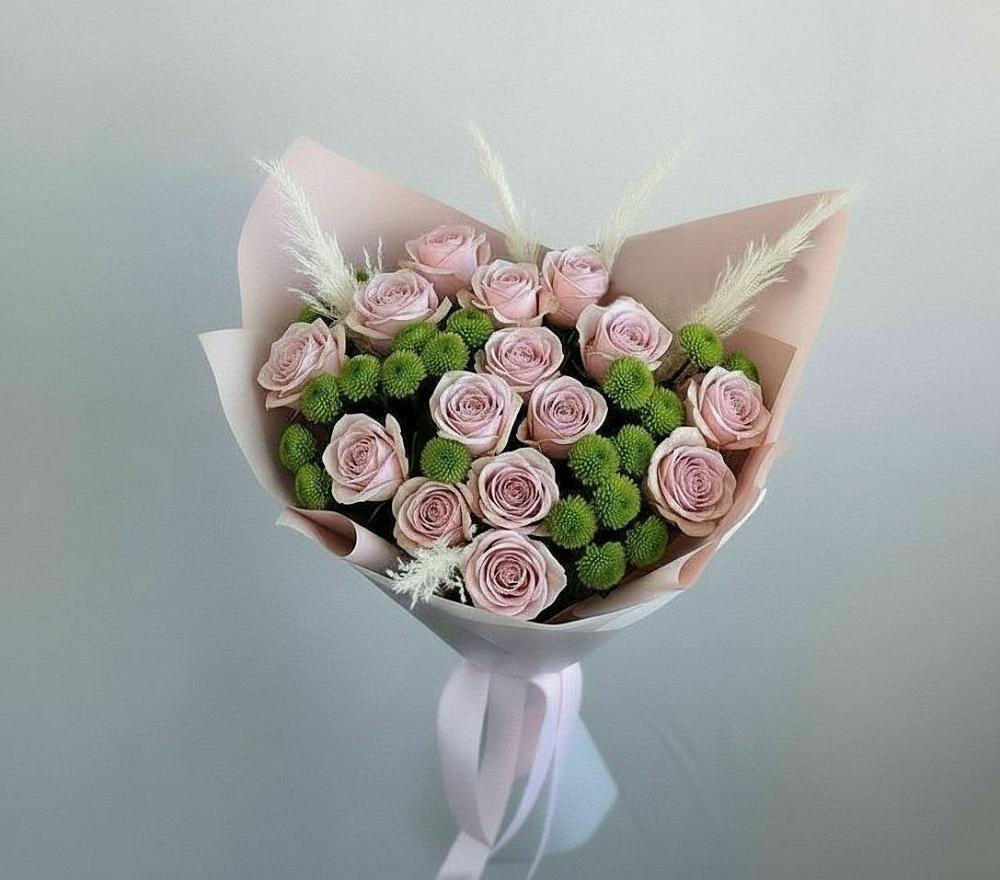 Букет цветов из: Розы и Хризантемы в Майне